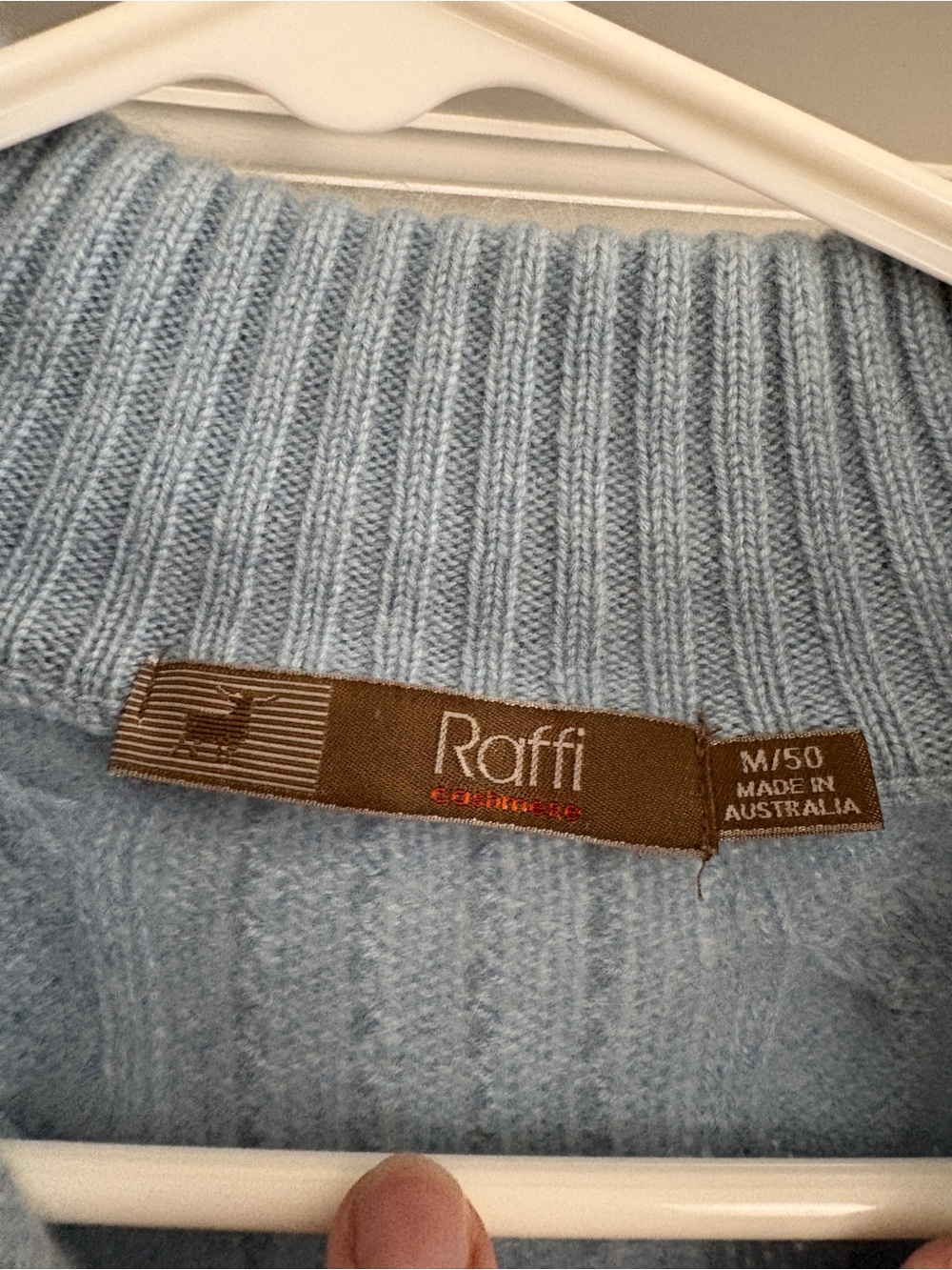 Raffi Cashmere Cableknit Quarter Zip Pullover Sweater Men’s Medium Cozycore Prep - Picture 2 of 7